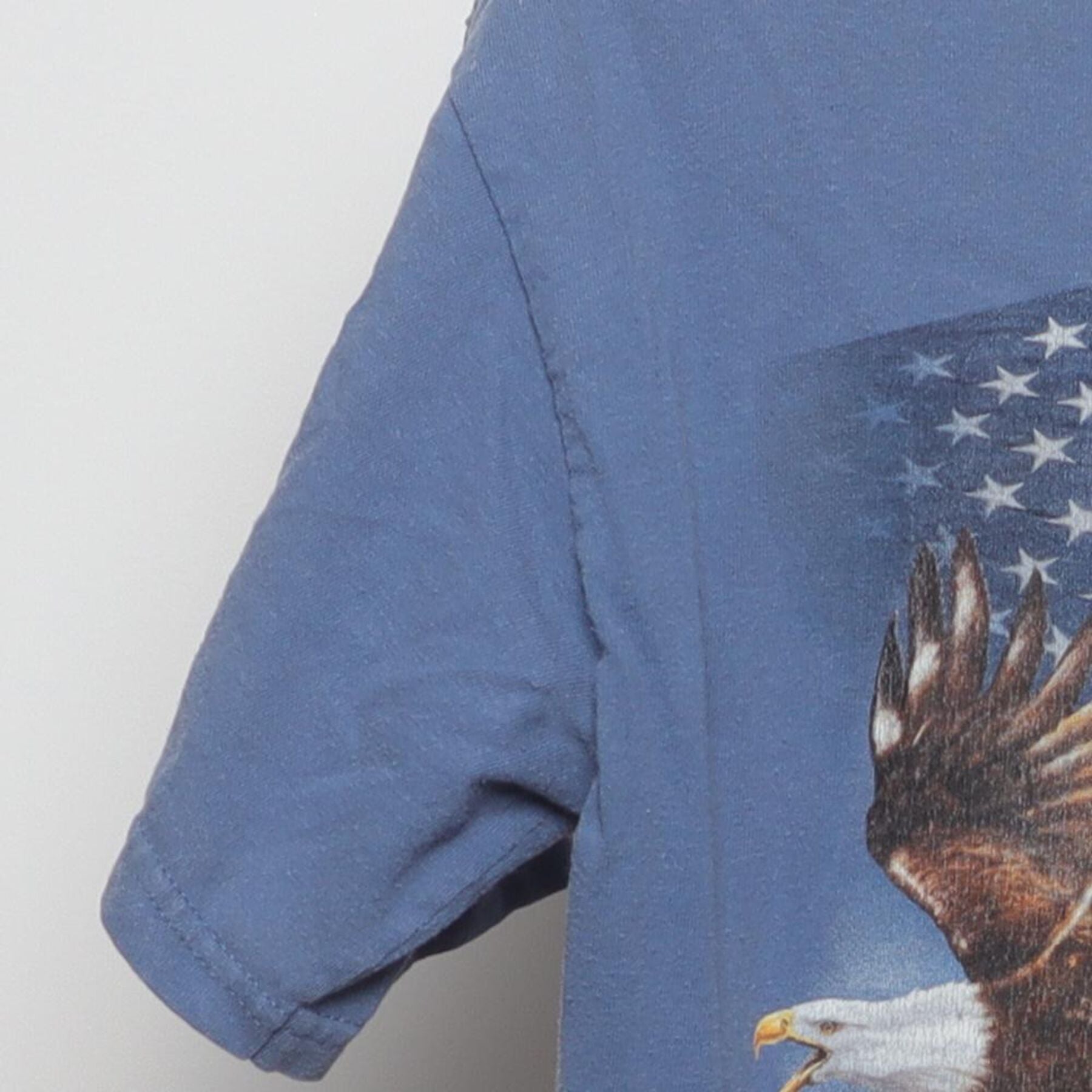 Close-up of the Left sleeve on the Vintage Y2K Freedom "The American Way" T-Shirt - S