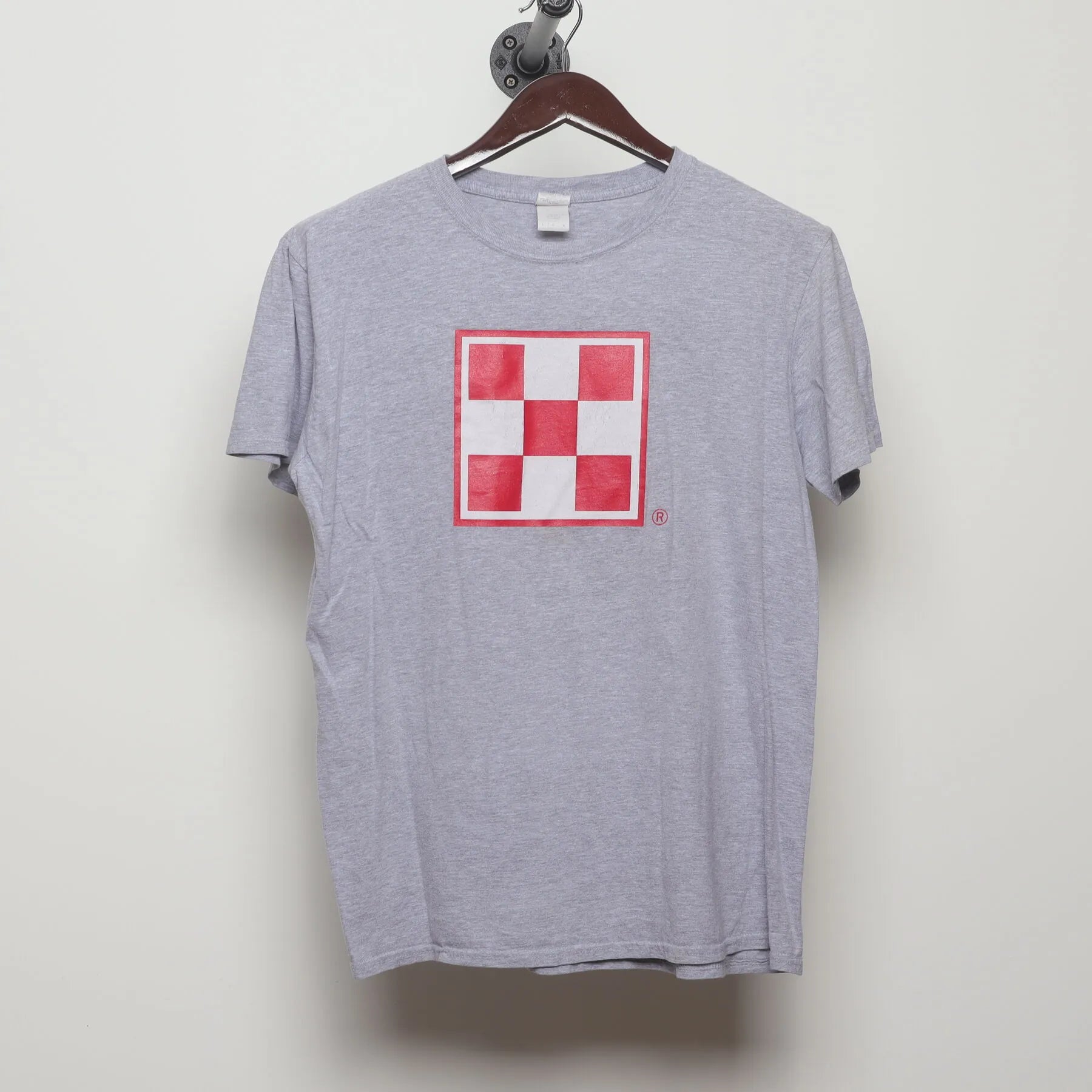 Front view of Vintage Y2K Purina "Checkerboard Logo" T-Shirt - M