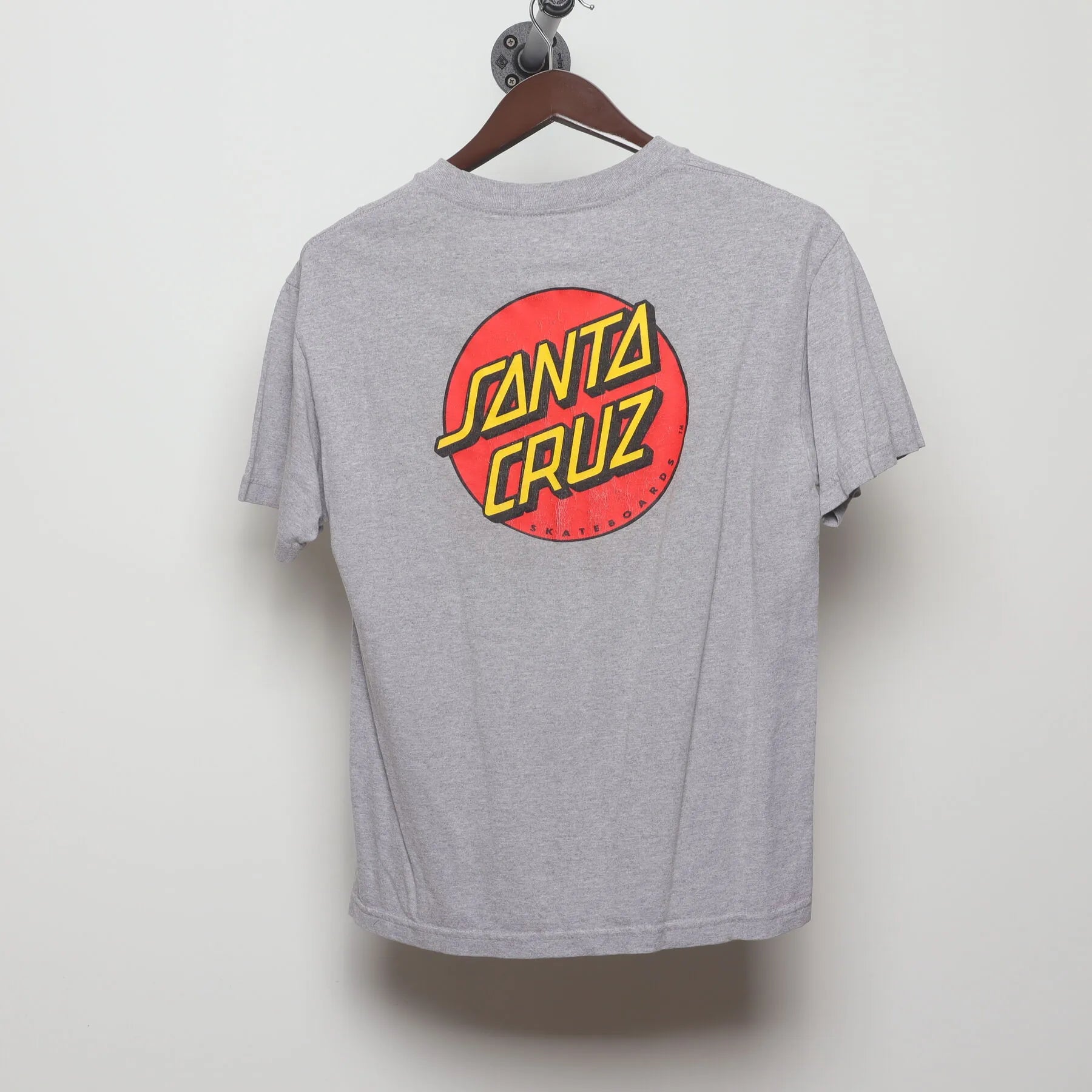 Back view of Vintage Y2K Santa Cruz "Classic Dot Logo" T-Shirt - M