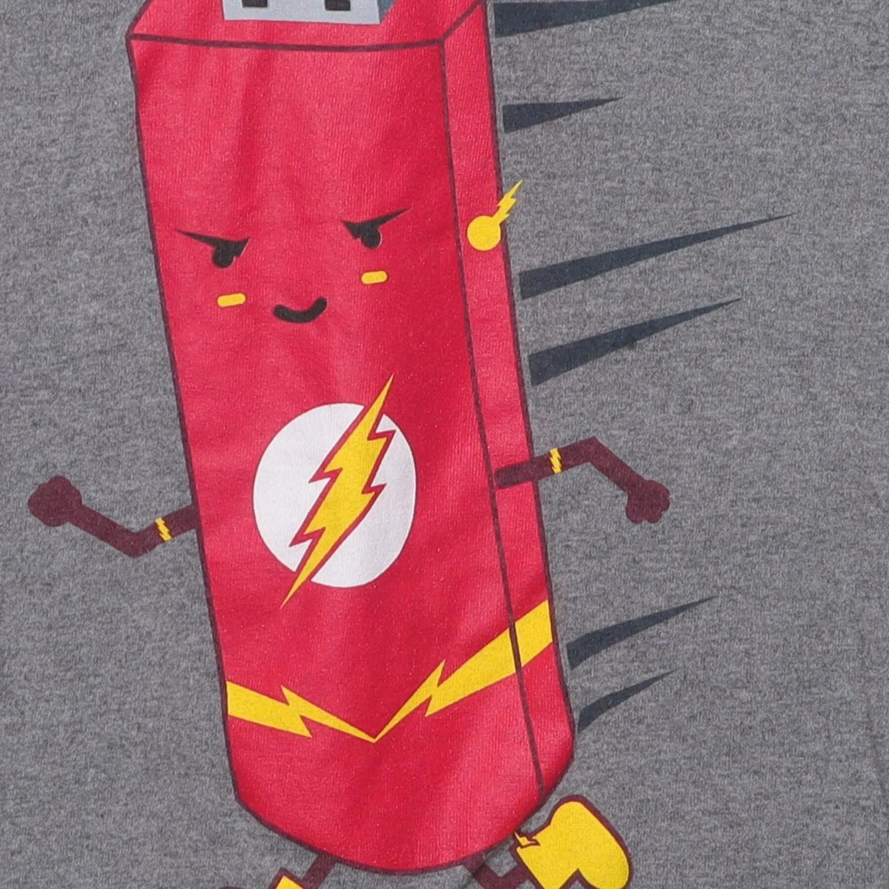 Close-up of the main graphic on the Vintage Y2K "The Flash Drive" Pun T-Shirt - M