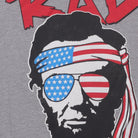 Close-up of the main graphic on the Vintage Y2K MAD "Rad White & Blue Lincoln" T-Shirt - L