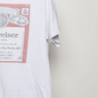Close-up of the sleeve on the 2010s Budweiser Beer Label Graphic Tee L