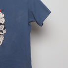 Close-up of the sleeve on the 2010s Uniqlo Peanuts Ice Cream Graphic Tee S