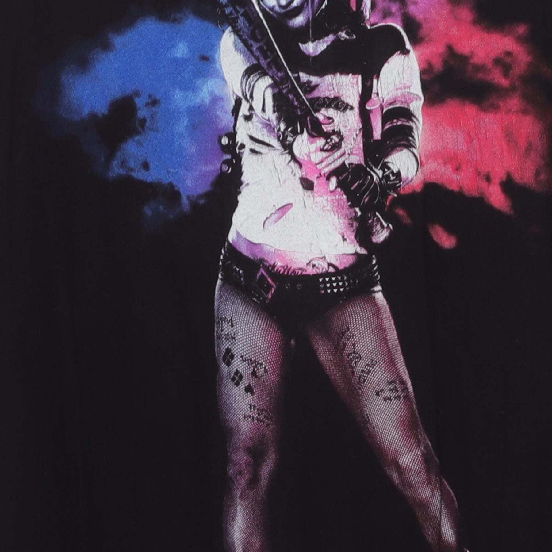 Close-up of the main graphic on the Vintage 2010s DC Comics "Harley Quinn Suicide Squad" T-Shirt - L