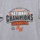 Close-up of the main graphic on the 2020s Sam Houston NCAA Champions Football Tee L