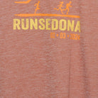 Close-up of the main graphic on the Vintage 2020s RunSedona "Race Finisher" T-Shirt - L