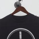 Collar and tag of Vintage "Stay Grounded" Electrical Symbol Graphic T-Shirt