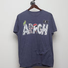 Front view of Vintage 2010s Pirate Graphic "ARRGH" T-Shirt - M