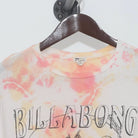 Close-up of the collar and tag on the Vintage Y2K Billabong "Dancing Skeletons" T-Shirt - L