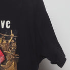 Close-up of the Right sleeve on the Vintage Y2K WWF "The Chainsaw Charlie Massacre" T-Shirt - M