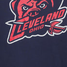 Close-up of the main graphic on the Vintage Y2K Cleveland Sports "Dawg Pound Wahoo Parody" T-Shirt - M