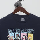 Close-up of the collar and tag on the Vintage 2020s Demon Slayer "Tanjiro, Nezuko & Crew" T-Shirt - S