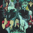Close-up of the main graphic on the Vintage Y2K Disney "Villains Skull" T-Shirt - XS