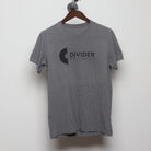 Front view of Vintage Y2K Divider Records "Record Logo" T-Shirt - S