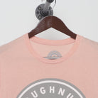 Close-up of the collar and tag on the Vintage Y2K Doughnuts & Deadlifts "Doughnuts & Deadlifts" T-Shirt - M