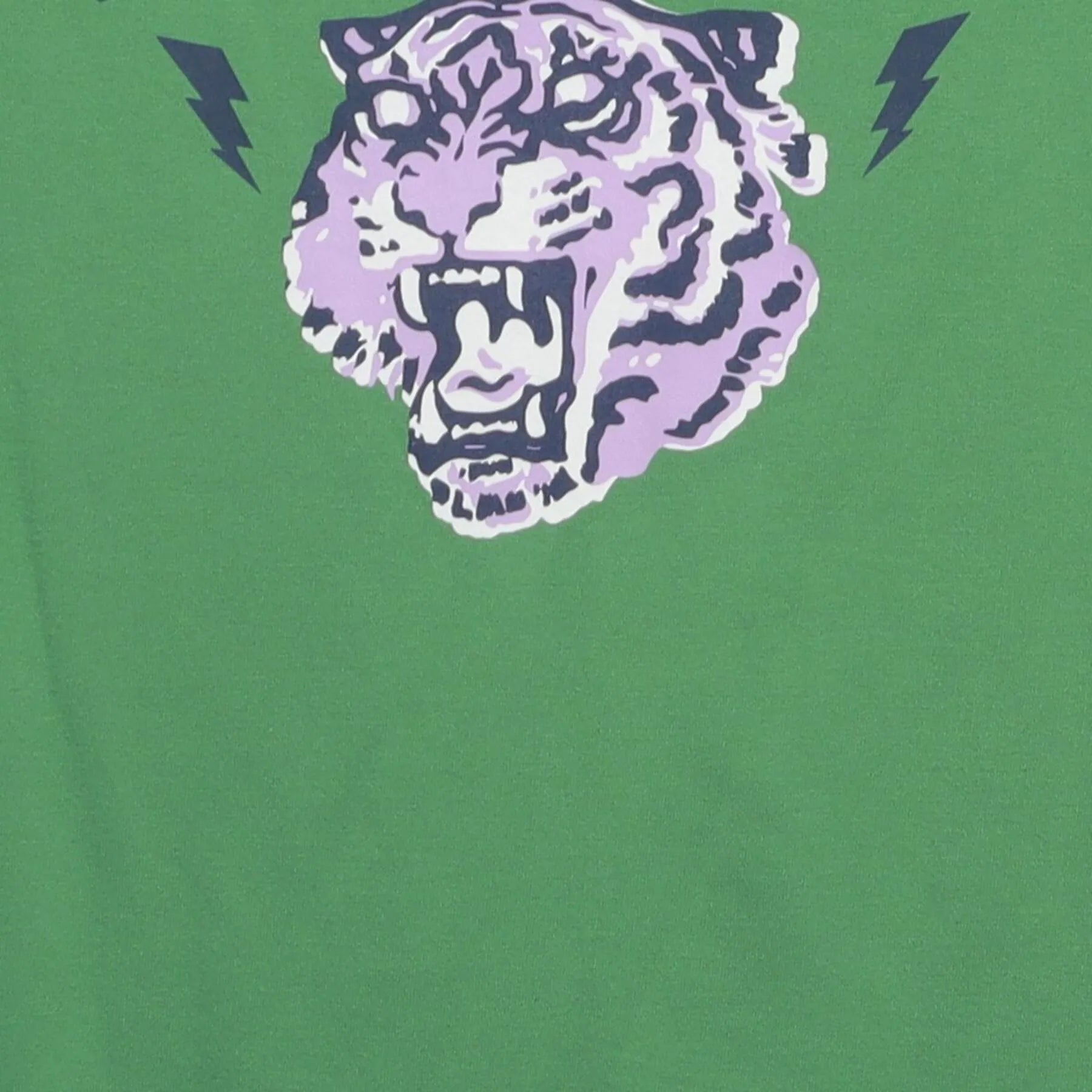 Close-up of the Right sleeve on the Vintage Y2K "Equality" Tiger Graphic T-Shirt - S