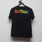 Back view of Vintage Y2K Extrax "Graffiti Smiley" T-Shirt - M