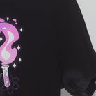 Close-up of the Right sleeve on the Vintage Y2K Graphic "Mad Scientist Unicorn" T-Shirt - S