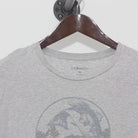 Close-up of the collar and tag on the Vintage Y2K G.H. Bass & Co. "Appleton Bait + Tackle" T-Shirt - L