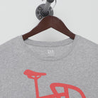 Close-up of the collar and tag on the Vintage 2000s GAP "Fixie Bicycle" T-Shirt - M