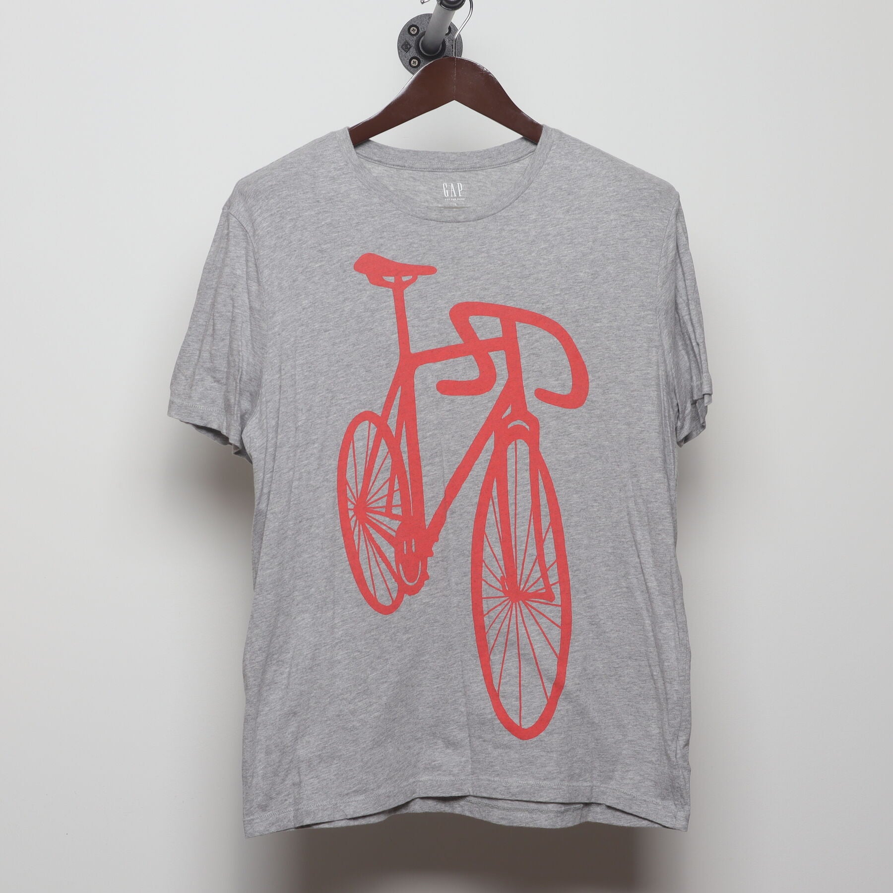 Front view of Vintage 2000s GAP "Fixie Bicycle" T-Shirt - M