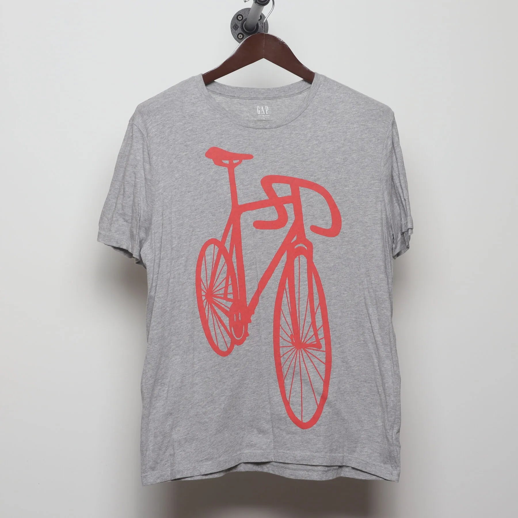 Front view of Vintage 2000s GAP "Fixie Bicycle" T-Shirt - M