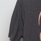 Good Vibes Cat with Sunglasses Graphic T-Shirt Charcoal Gray