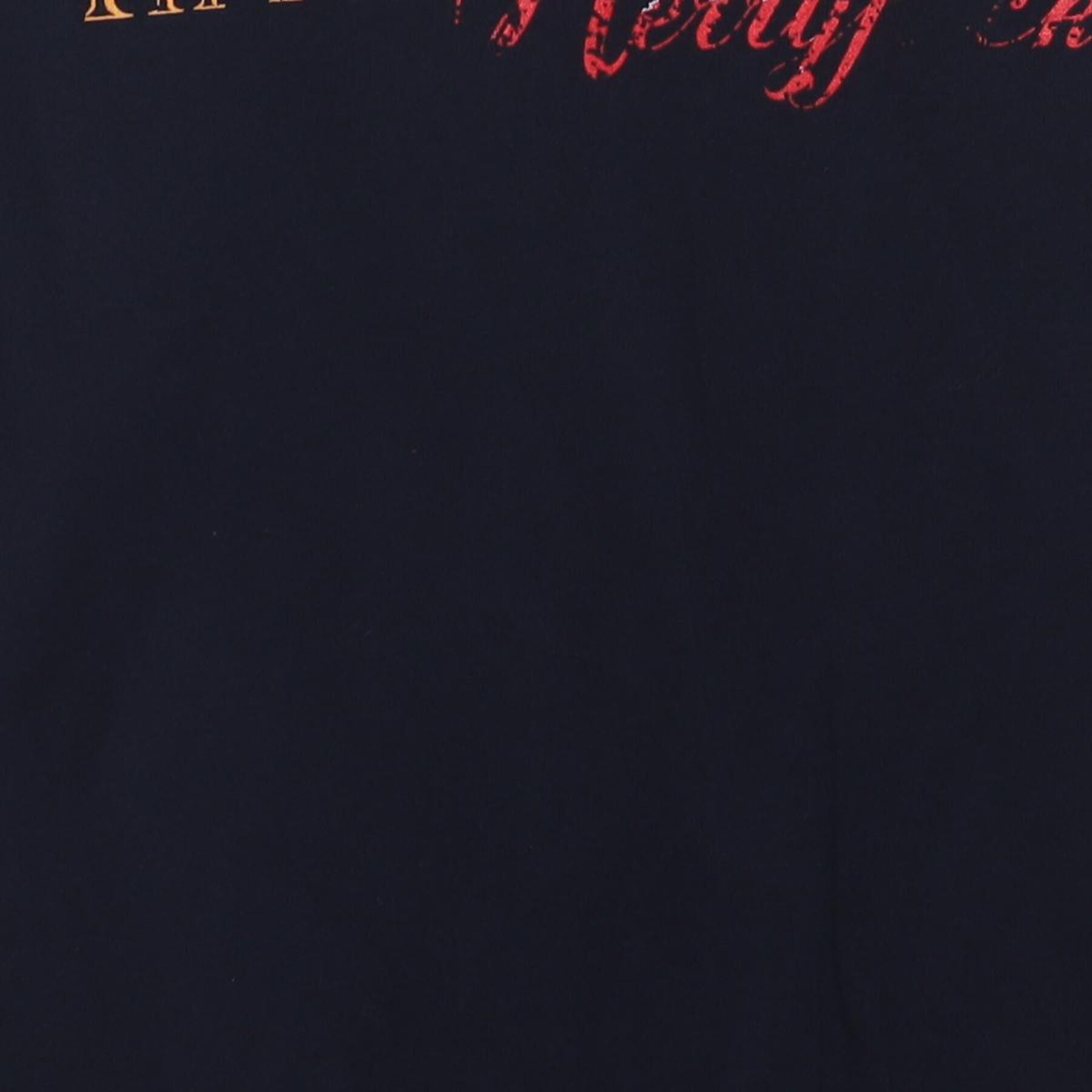 Close-up of the main graphic on the Vintage Y2K Die Hard "Yippee Ki Yay Merry F**ker" T-Shirt - M