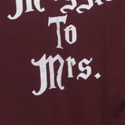 Close-up of the main graphic on the Vintage Y2K Harry Potter "Muggle To Mrs." T-Shirt - M