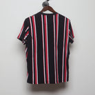 Back view of Vintage Y2K Hollister "Vertical Stripe Logo" T-Shirt - M