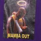 Close-up of the main graphic on the Vintage Y2K Kobe Bryant "Mamba Out" T-Shirt - S