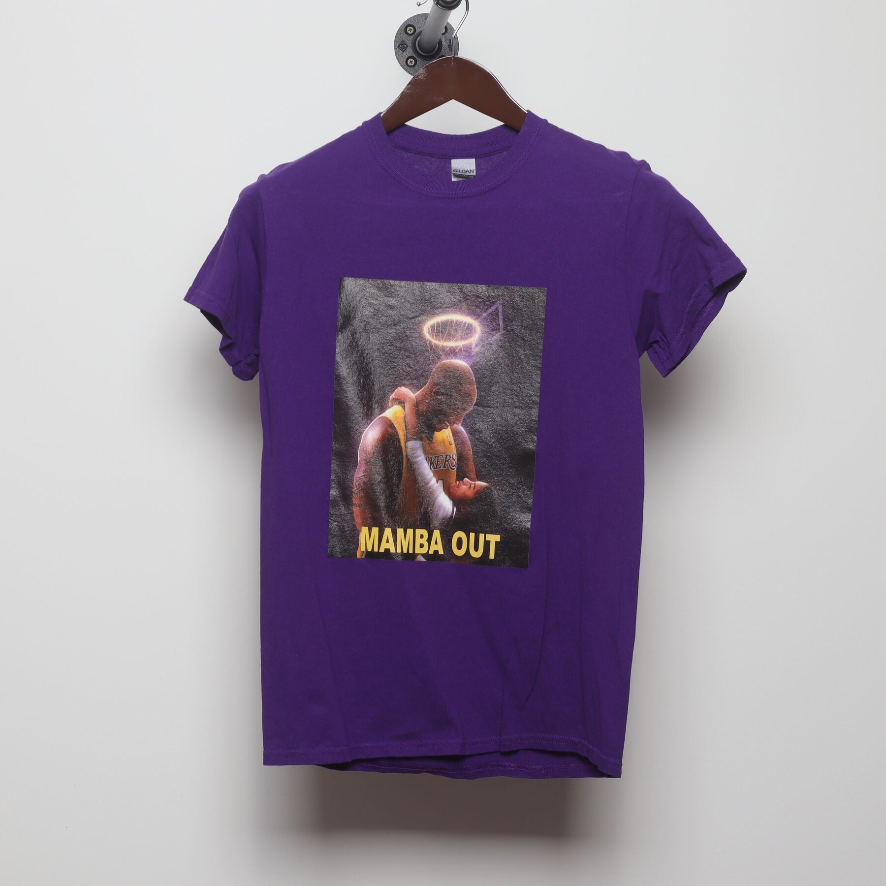 Front view of Vintage Y2K Kobe Bryant "Mamba Out" T-Shirt - S