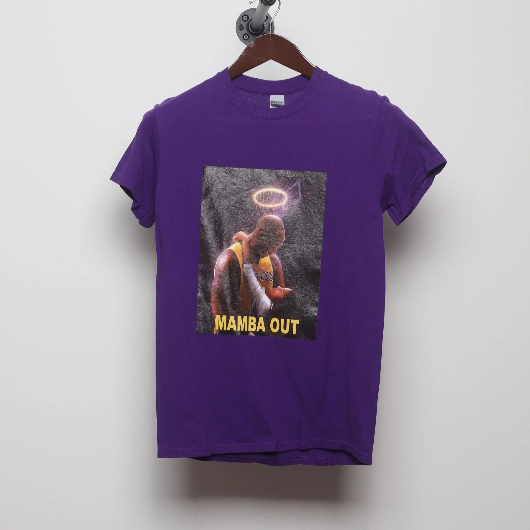 Front view of Vintage Y2K Kobe Bryant "Mamba Out" T-Shirt - S