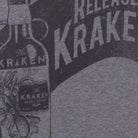 Close-up of the main graphic on the Vintage 2010s The Kraken Rum "Release The Kraken" T-Shirt - M