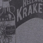 Close-up of the main graphic on the Vintage 2010s The Kraken Rum "Release The Kraken" T-Shirt - M