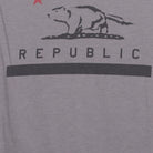 Close-up of the main graphic on the Vintage Y2K Marmot "Marmot Republic" T-Shirt - M