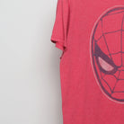 Close-up of the sleeve on the Marvel Spider-Man Retro Faded Graphic T-Shirt L
