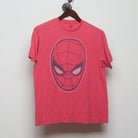 Front view of Marvel Spider-Man Retro Faded Graphic T-Shirt L