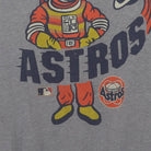Close-up of the main graphic on the Vintage 1980s Houston Astros "Astronaut Mascot" T-Shirt - S