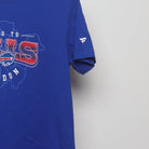 Close-up of the sleeve on the Modern Buffalo Bills London Game T-Shirt M