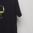 Close-up of the sleeve on the Modern Chartreuse Liqueur Graphic T-Shirt L