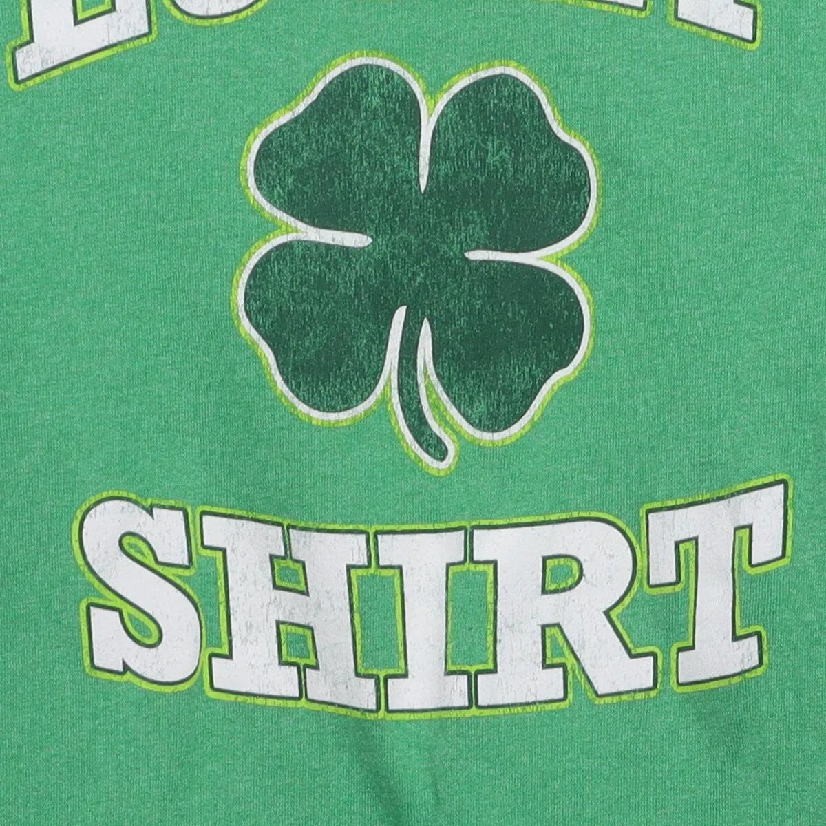 Close-up of the main graphic on the Modern Gildan "Lucky Shirt" T-Shirt - S