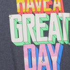 Close-up of the sleeve on the Modern Graphic "Have A Great Day And Leave Me Alone" T-Shirt - L