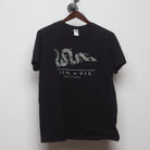 Front view of Modern Join or Die Ben Franklin T-Shirt L