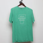 Front view of Modern "Keep Vermont Weird" T-Shirt - L