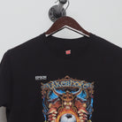 Close-up of the collar and tag on the Modern Lakeshore Vikings Soccer Graphic T-Shirt L