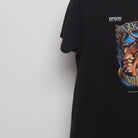 Close-up of the sleeve on the Modern Lakeshore Vikings Soccer Graphic T-Shirt L