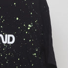 Close-up of the sleeve on the Modern LGND "Galaxy Splatter Logo" T-Shirt - L