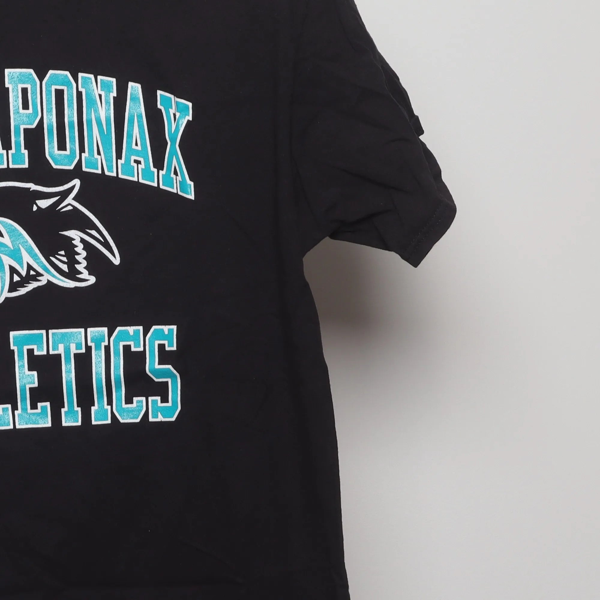 Close-up of the sleeve on the Modern Massaponax Panthers Athletics Tee M