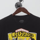 Close-up of the collar and tag on the Modern My Hero Academia "Class 1-A Cast" T-Shirt - XL